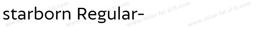 starborn Regular字体转换